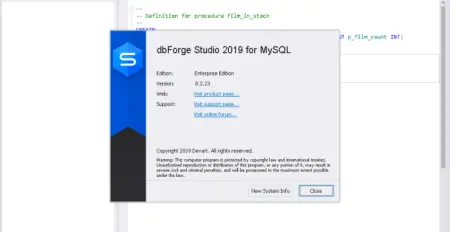 Devart dbForge Studio for MySQL Enterprise & Devart dbFusion for MySQL