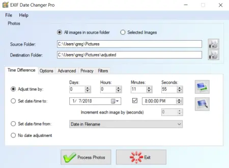 EXIF Date Changer Pro