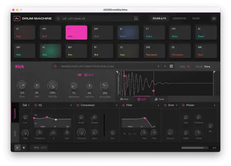 ADSR Sounds - Drum Machine