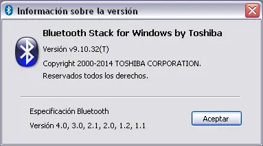Toshiba Bluetooth Stack
